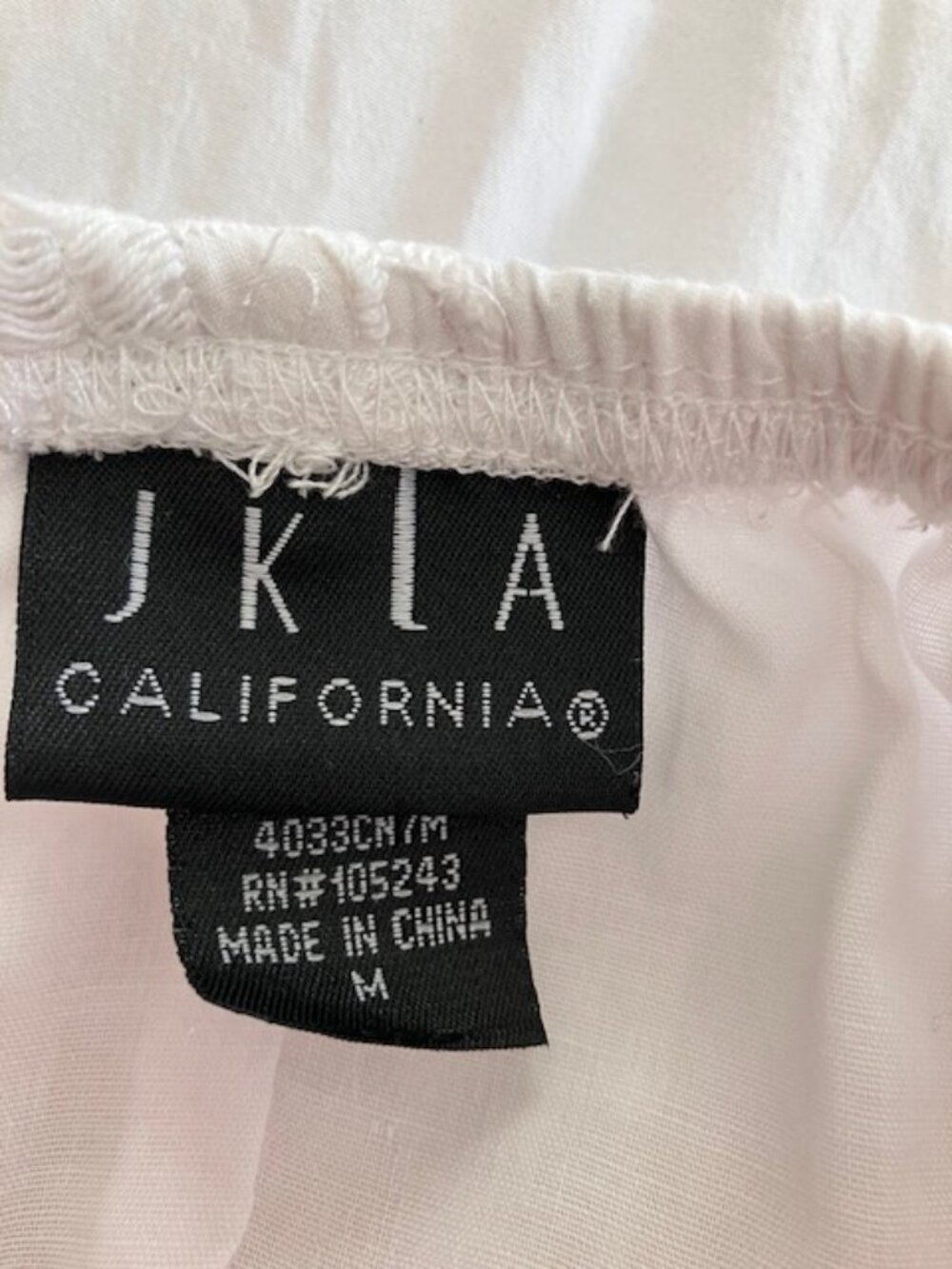 Y2k JK LA California white embroidered midi skirt size Med boho cottagecore - Picture 6 of 7